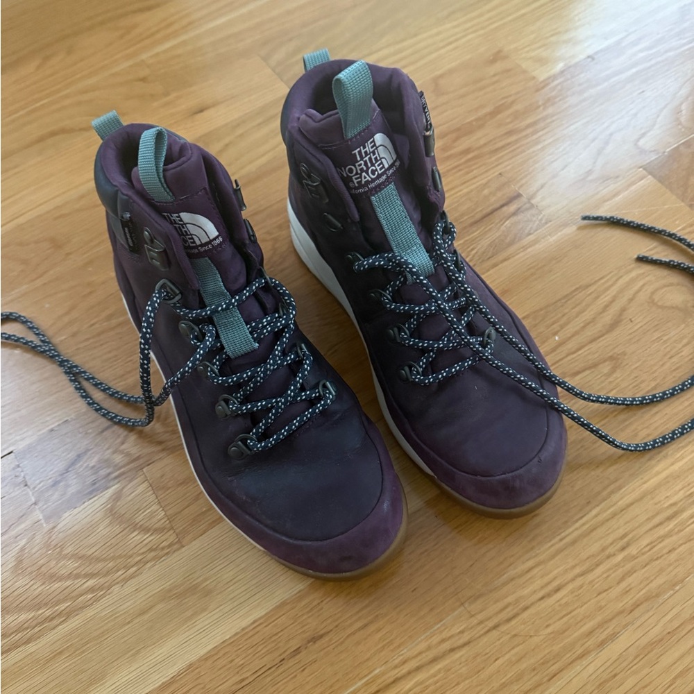 The North Face Women's Purple Hiking Boots - size 7.5